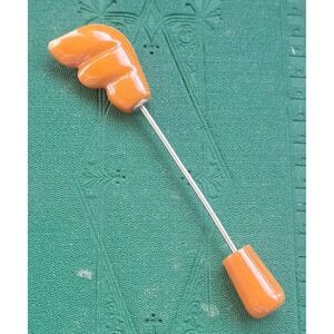 Vintage Butterscotch Bakelite Art Deco Hat Pin